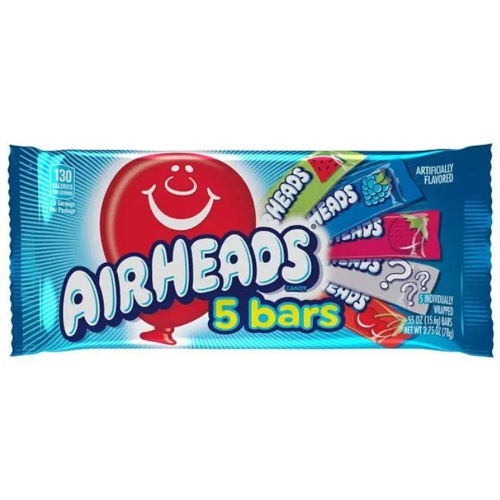 Airheads Assorted Flavours 5 Bar Pack 78g - Amerikai édességek - OhMyCandyBox Magyarország