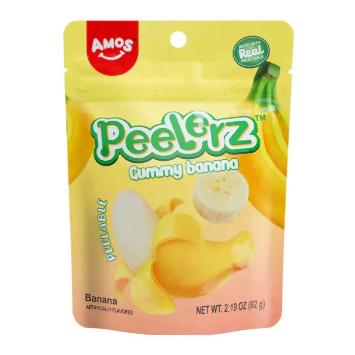 Amos Peelerz Gummy Banana 120g OhMyCandyBox