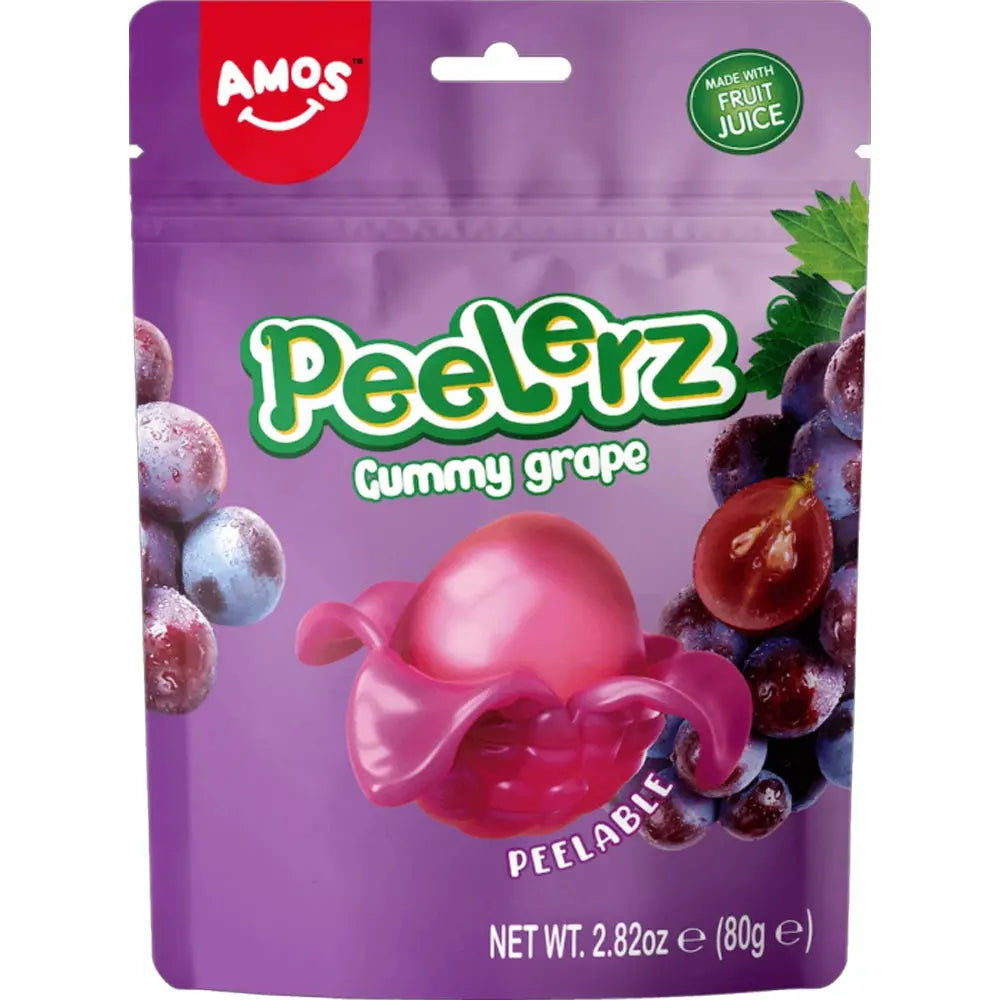 Amos Peelerz Gummy Grape 85g OhMyCandyBox