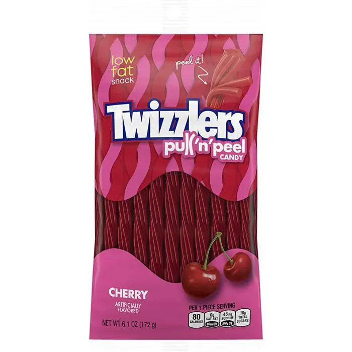 Twizzlers Pull 'n' Peel cseresznye 172g - OhMyCandyBox