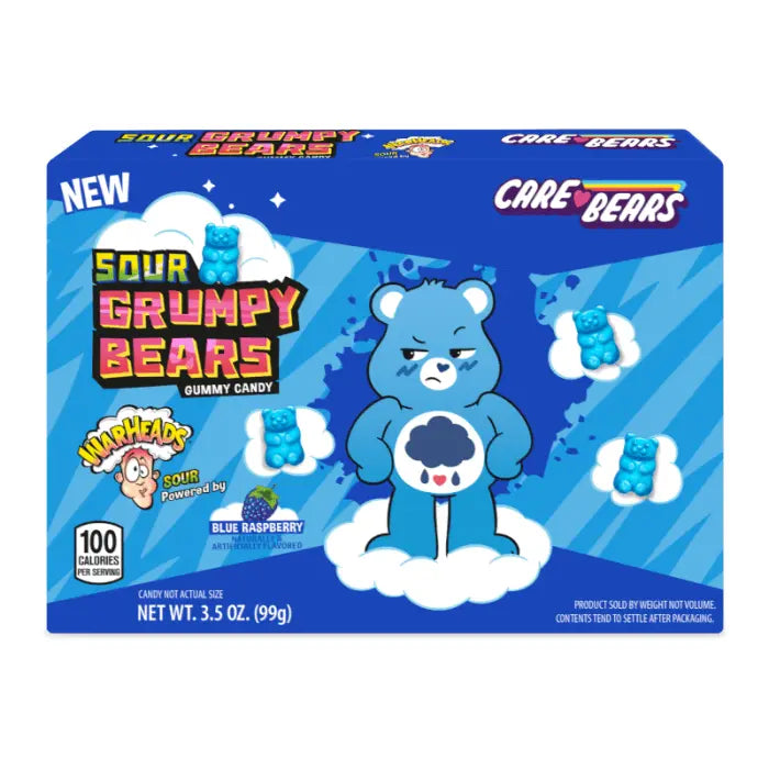 Warheads Care Bears Savanyú Grumpy Medvék 99g - OhMyCandyBox