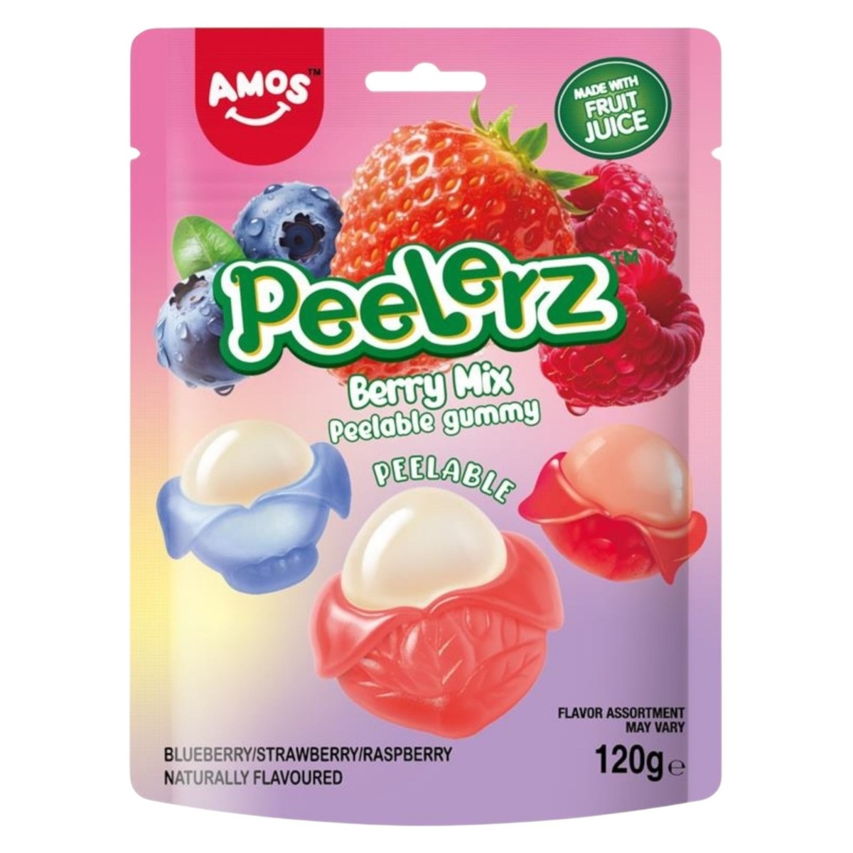 Amos Peelerz Gummy Berry Mix 120g