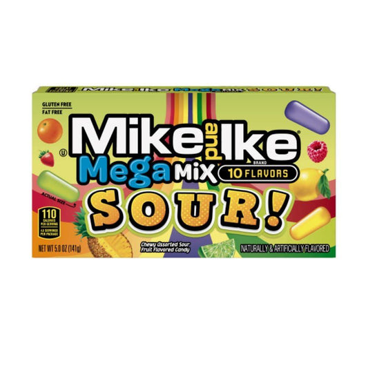 Mike and Ike Mega Mix Sour 142g - Amerikai édességek - OhMyCandyBox Magyarország