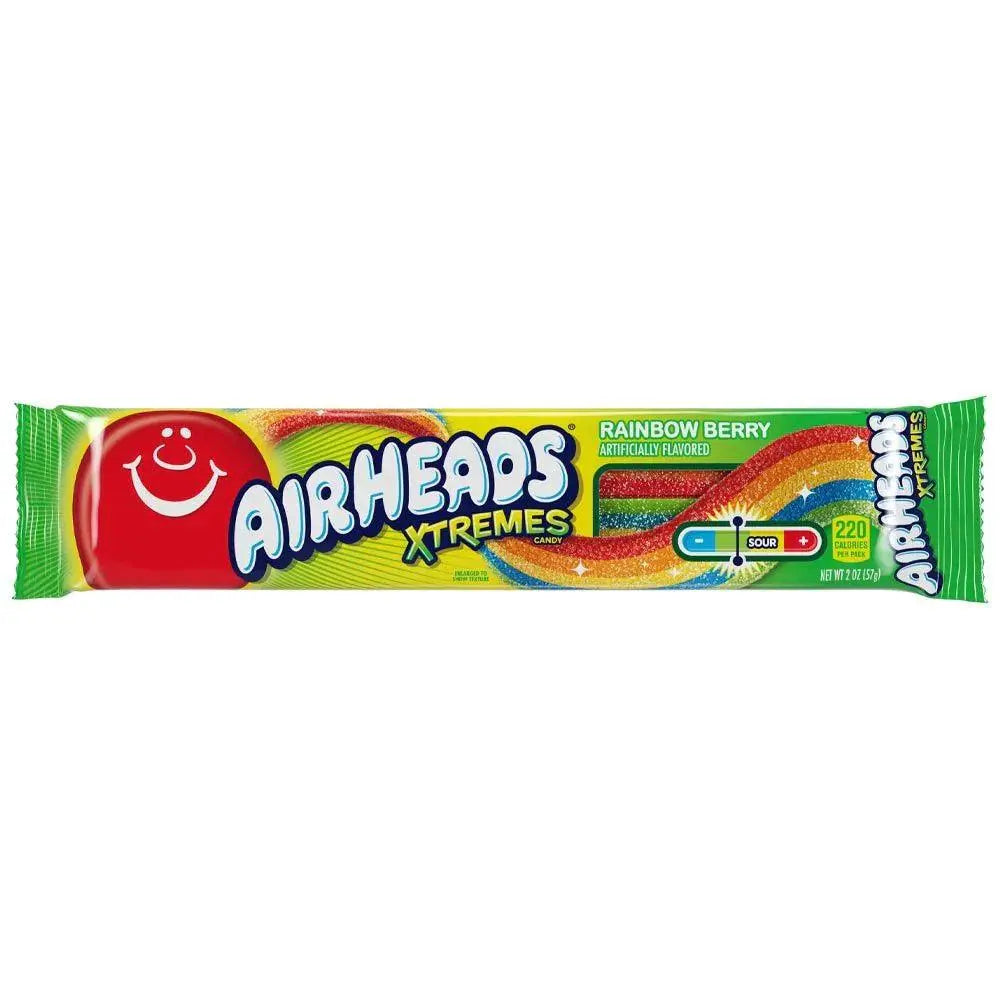Airheads Xtremes Savanyú Övek Szivárvány Bogyó 57g - Amerikai édességek - OhMyCandyBox Horvátország