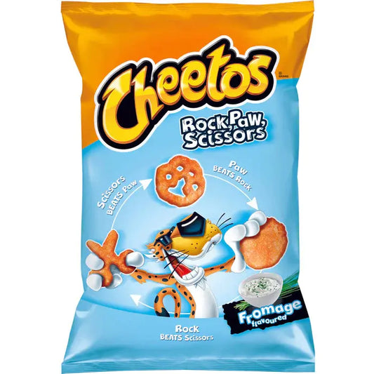 Cheetos Rock Paw Scissors Cheese 145g - Amerikai édességek - OhMyCandyBox Magyarország