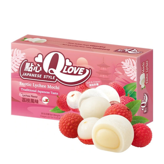 QLove Exotic Lychee Mini Mochi 80g