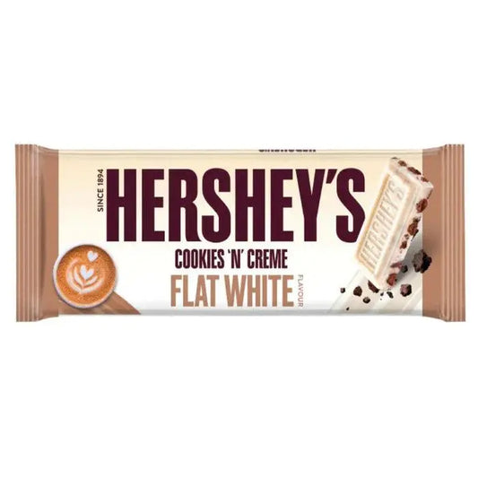 Hershey's Big Bar Cookies 'n' Cream Flat White 90g - Amerikai édességek - OhMyCandyBox Magyarország