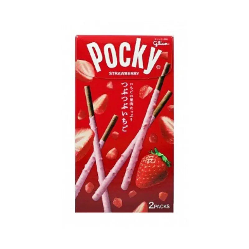 Pocky Tsubu Tsubu Ichigo Strawberry 2 Pack 58g - Amerikai édességek - OhMyCandyBox Magyarország