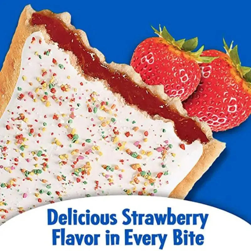 Pop-Tarts Frosted Strawberry 384g - Amerikai édességek - OhMyCandyBox Magyarország