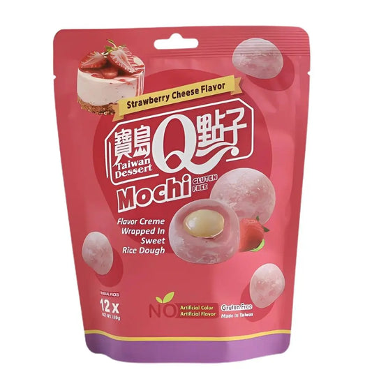 Q Brand Mochi Epres Sajt 180g - OhMyCandyBox