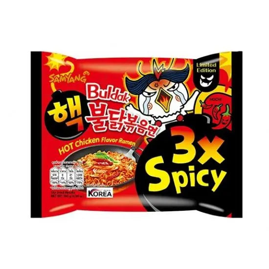 Samyang Buldak 3x Csípős Csirke Limitált Kiadás 140g - OhMyCandyBox