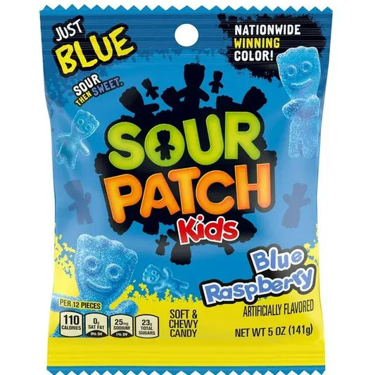Sour Patch Kids Blue Raspberry 141g - Amerikai édességek - OhMyCandyBox Magyarország