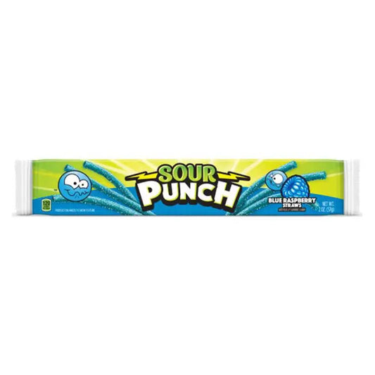 Sour Punch kék málna szívószál 57g (lejár: 2024.12.29) - OhMyCandyBox