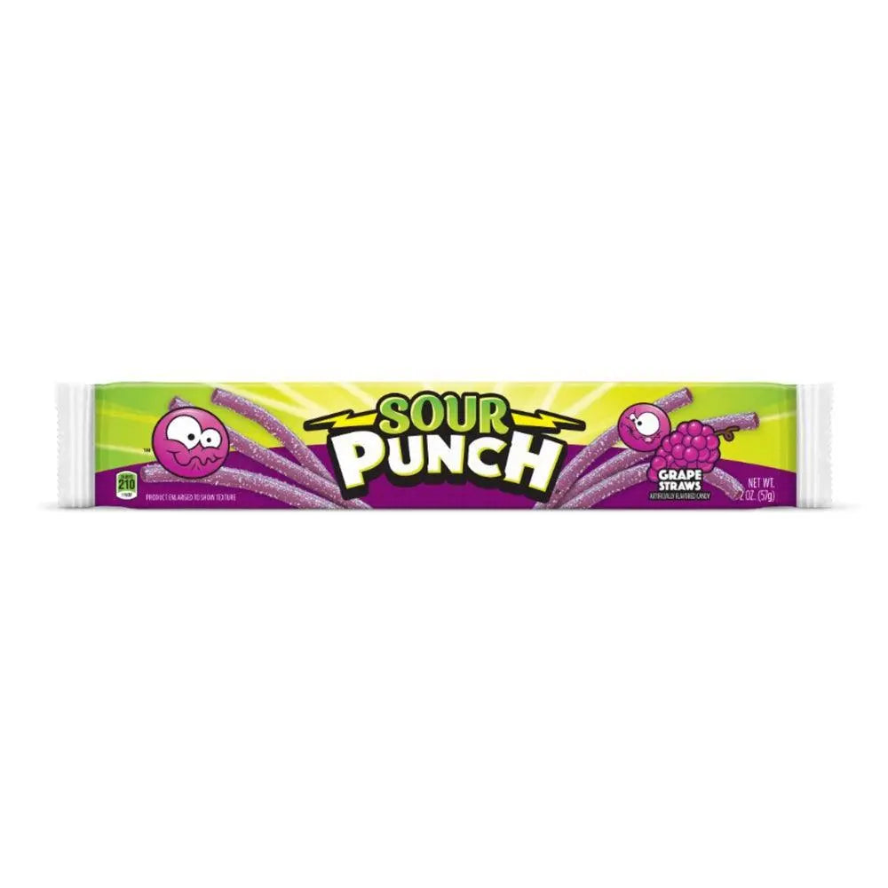 Sour Punch szőlő szívószál 57g (lejár: 2024.12.17) - OhMyCandyBox