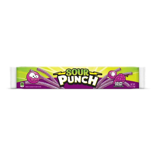 Sour Punch szőlő szívószál 57g (lejár: 2024.12.17) - OhMyCandyBox