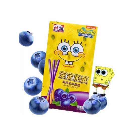 Junyi Áfonya SpongyaBob Kockanadrág 48g - OhMyCandyBox