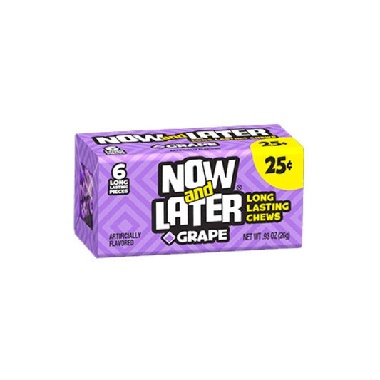 Now & Later Szőlő 26g - OhMyCandyBox