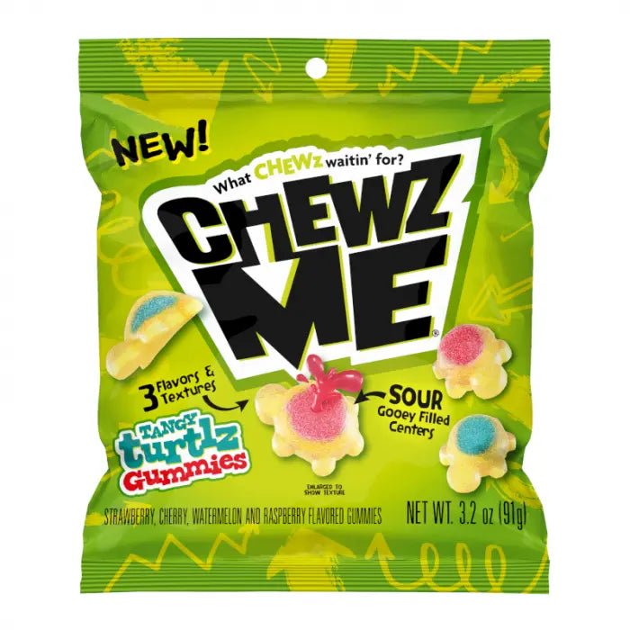 Chewz kiseli gummies Turtlz u zelenoj vrećici, 91 g
