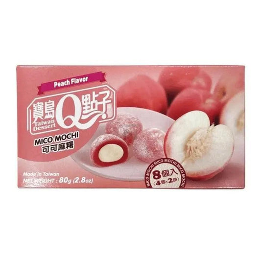 Q Brand Mochi Őszibarack 80g - OhMyCandyBox