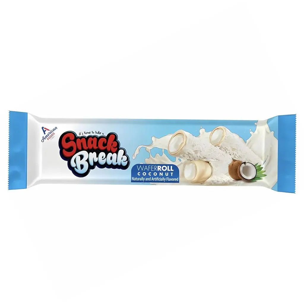 Snack Break Wafer Roll Coconut 18g - OhMyCandyBox
